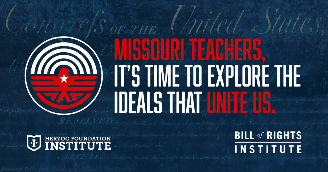 BRI training graphic - Missouri teachers, It's time to explore the ideals that unit us.